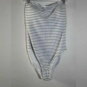 J.Crew Gemma Striped One-Piece Swimsuit Size 14 NWT